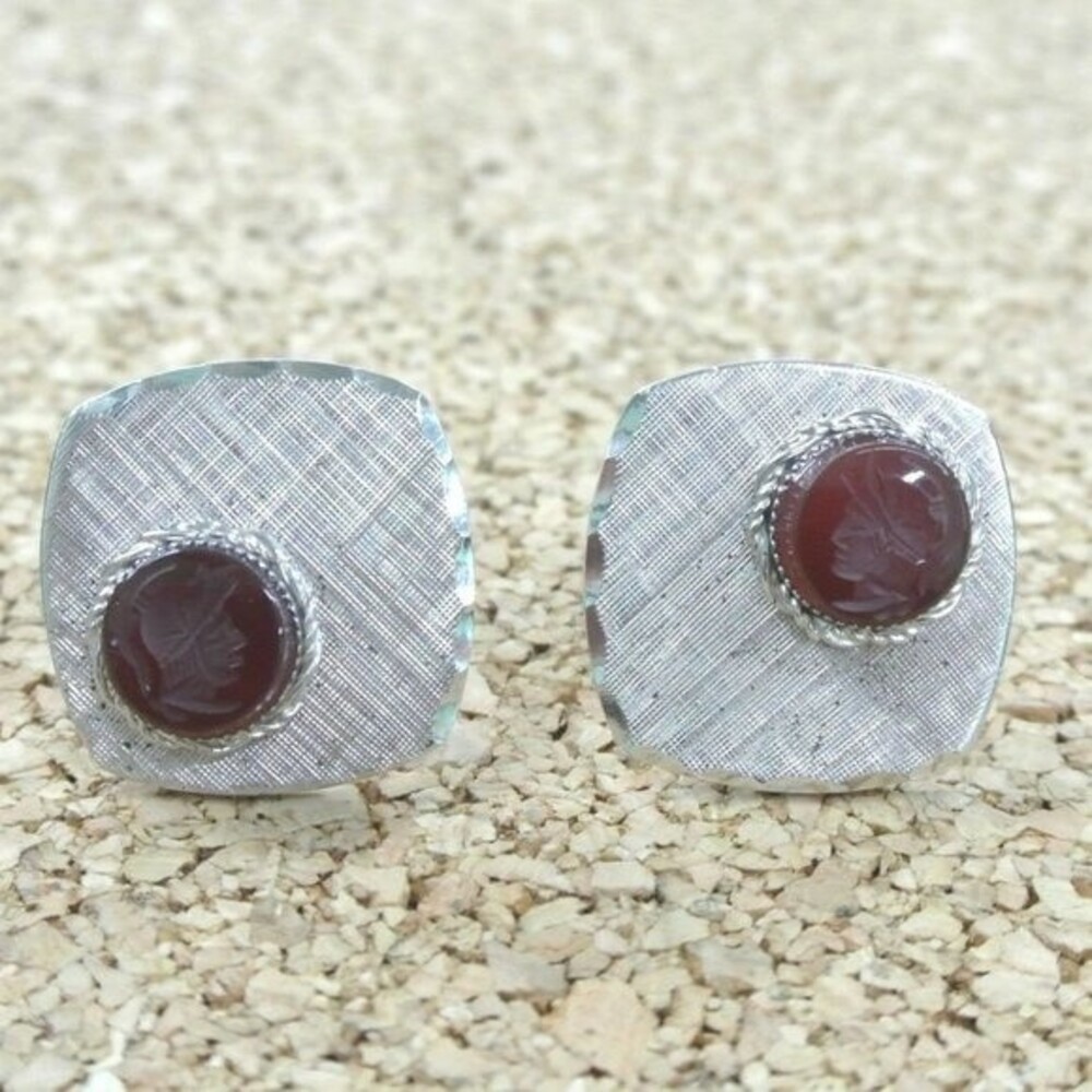 Vintage PRK SS Roman Greek Warrior Cufflinks